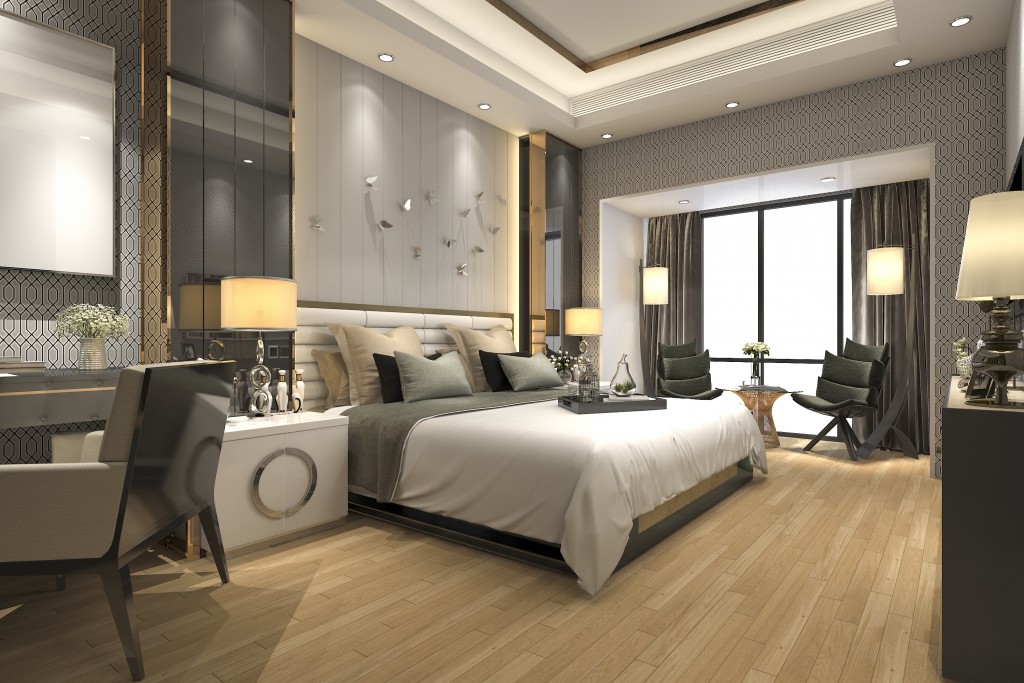 Modern designed bedroom