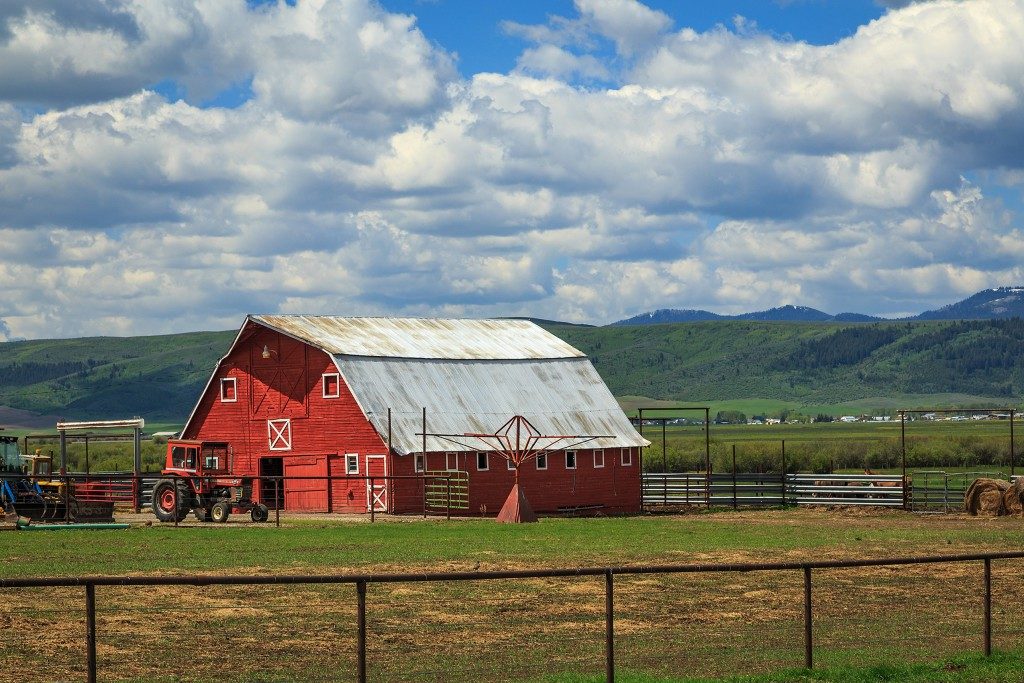 living on a farm