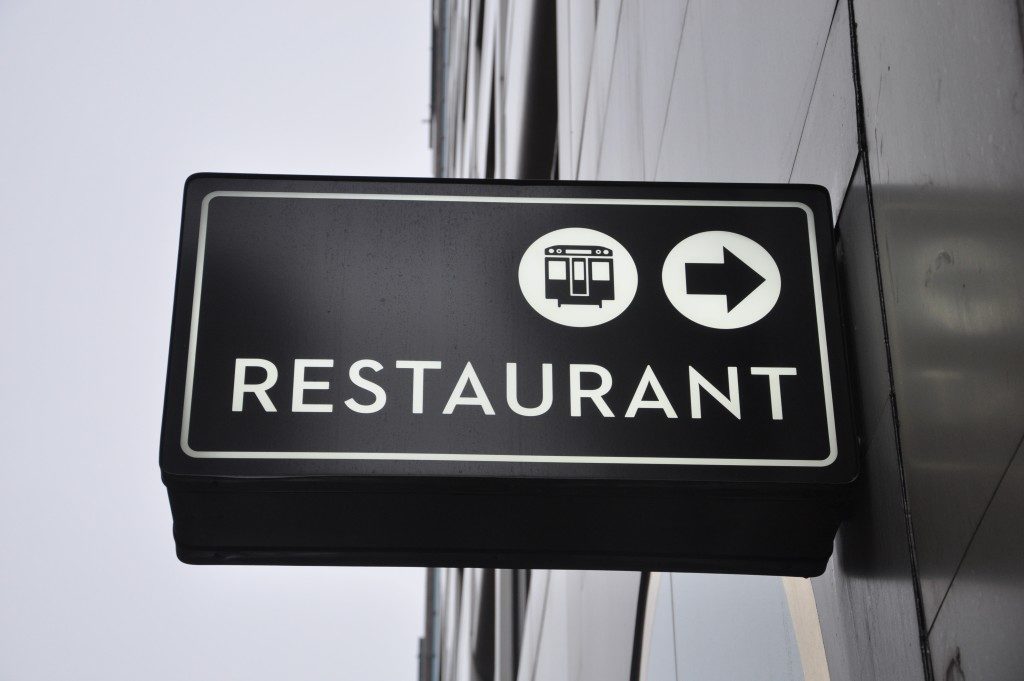 Restaurant sign