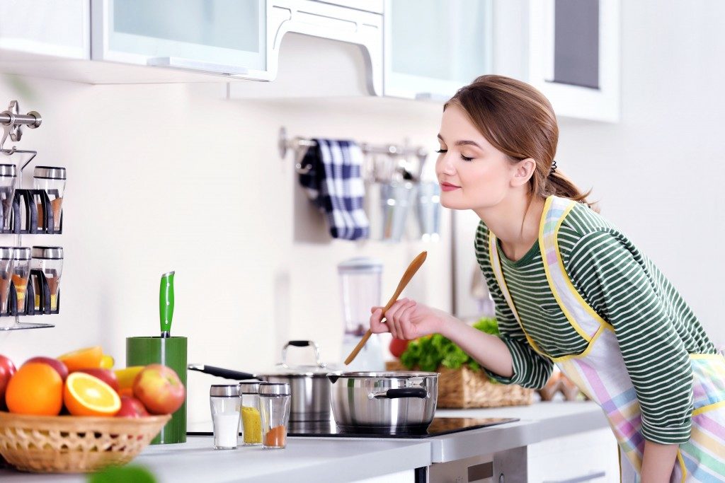 Woman cooking