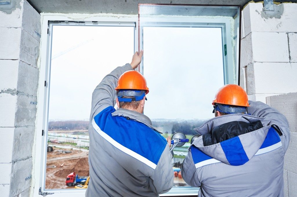 window installation in building