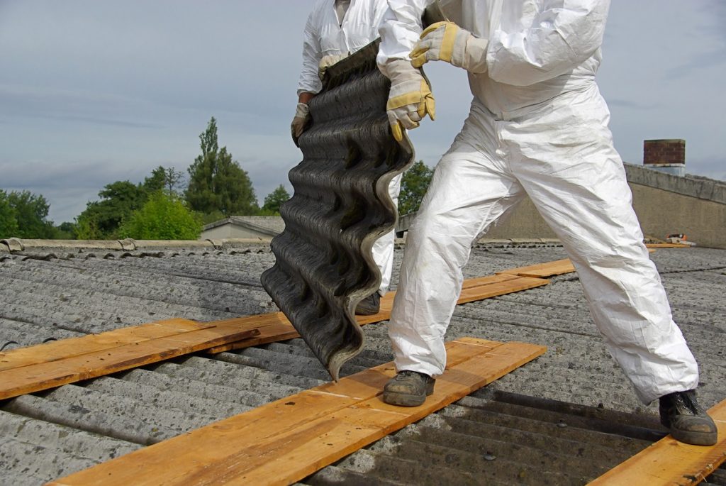 Man fixing the roof