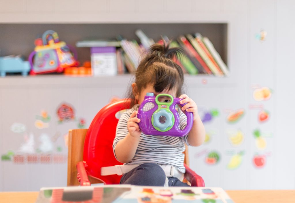 baby at the playroom