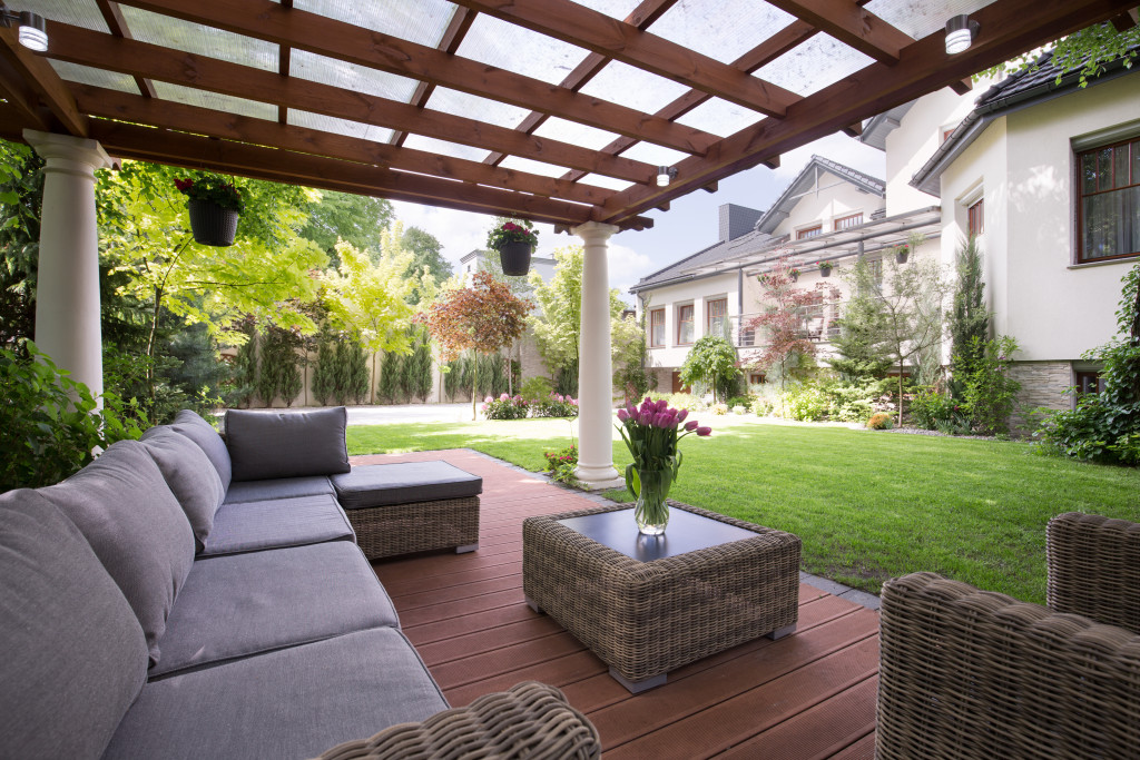 outdoor space of a home